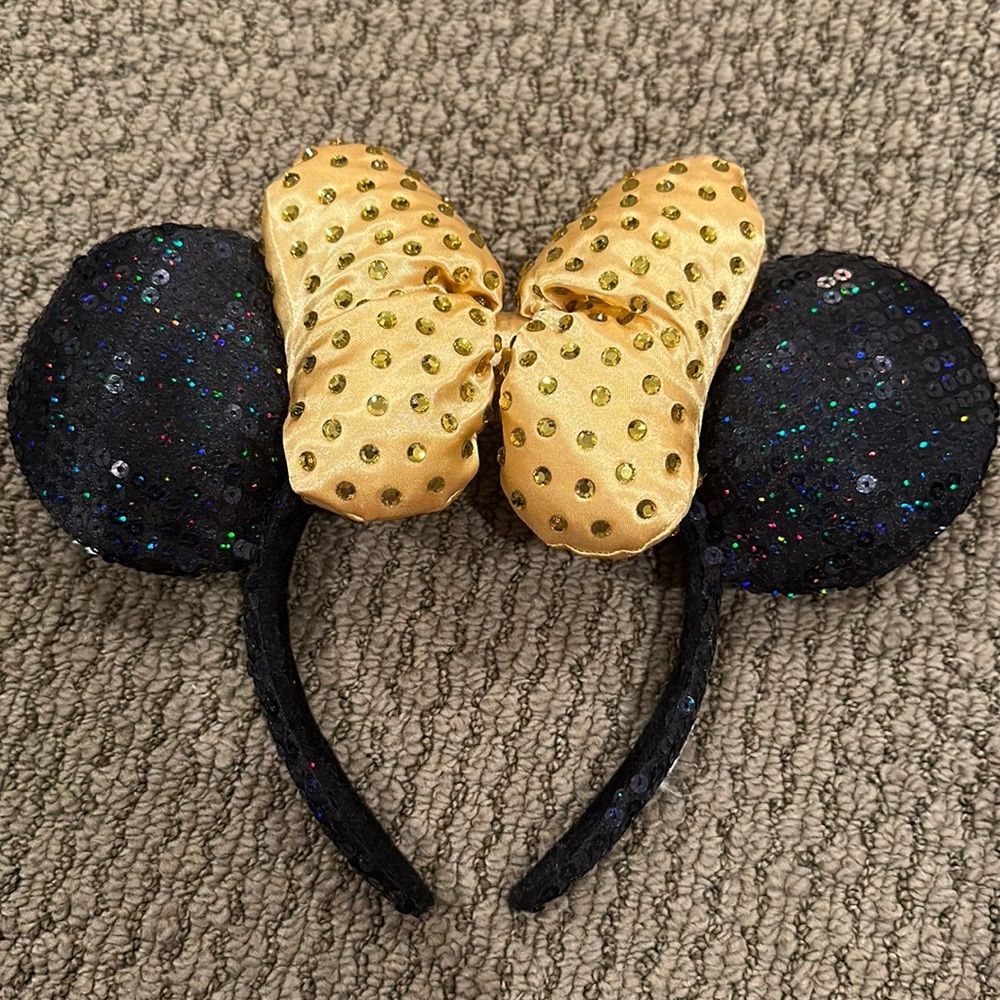 Gold Bow Disney Ears